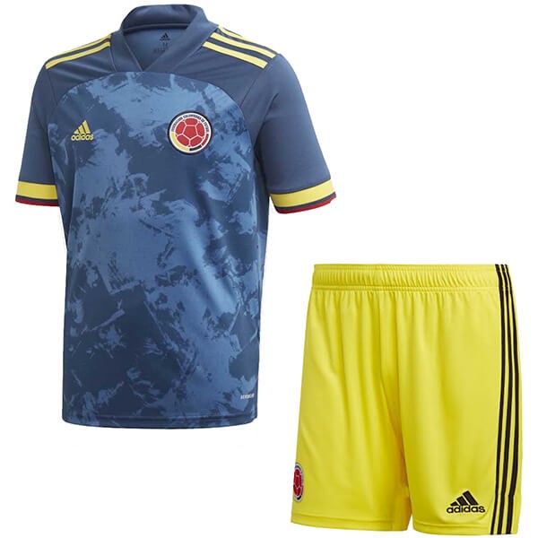 Camiseta Colombia 2nd Niño 2020 Azul